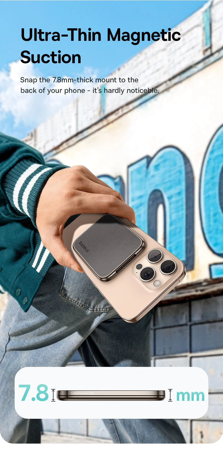 Support magnétique de téléphone de voyage polyvalent Baseus PrimeTrip VX1 C40169007123_00