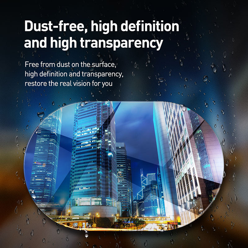 Baseus Film Imperméable Pour Rétroviseur De Voiture 0.15mm Transparent / Ovale 2 Piéces