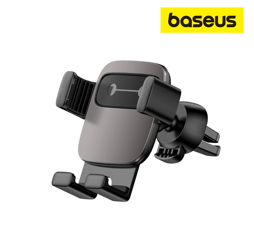 Support de téléphone pour grille d'aération Baseus Cube Gravity pour voiture, argent (SUYL-FK0S)