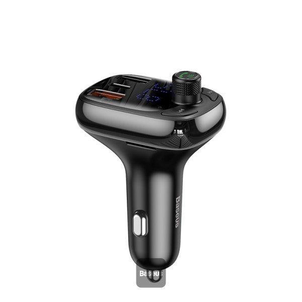 Émetteur FM Bluetooth Baseus T-Typed S-13 – Chargeur rapide PPS 36 W – Noir CCMT000101