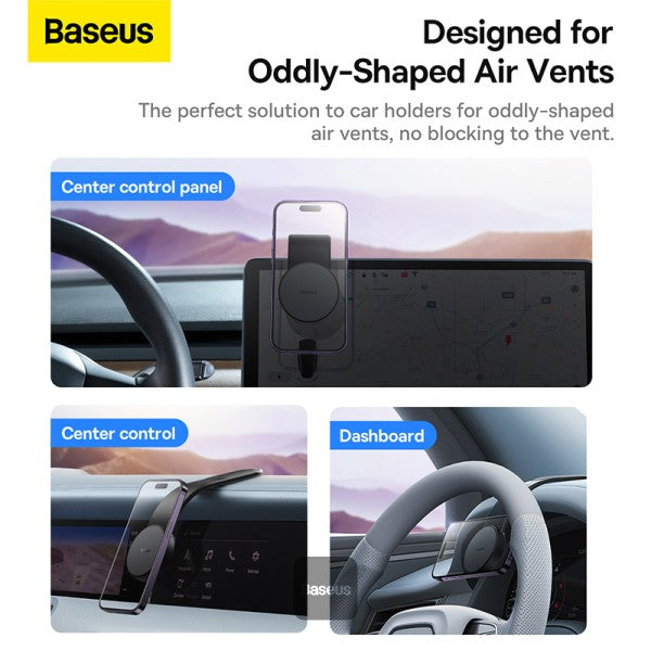 Support Magnétique Voiture Baseus PrimeTrip CO2 Air Original – Fixation Adhésive Ultra Stable | Disponible à Abidjan Livraison Rapide