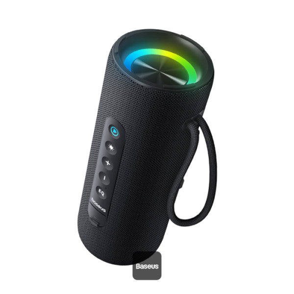 Enceinte Bluetooth Baseus AeQur Series VO20 avec éclairage RGB d'ambiance | Bluetooth 5.3, 15 h d'autonomie, son stéréo puissant de 15 W, basses profondes - Noir A20067900117-00