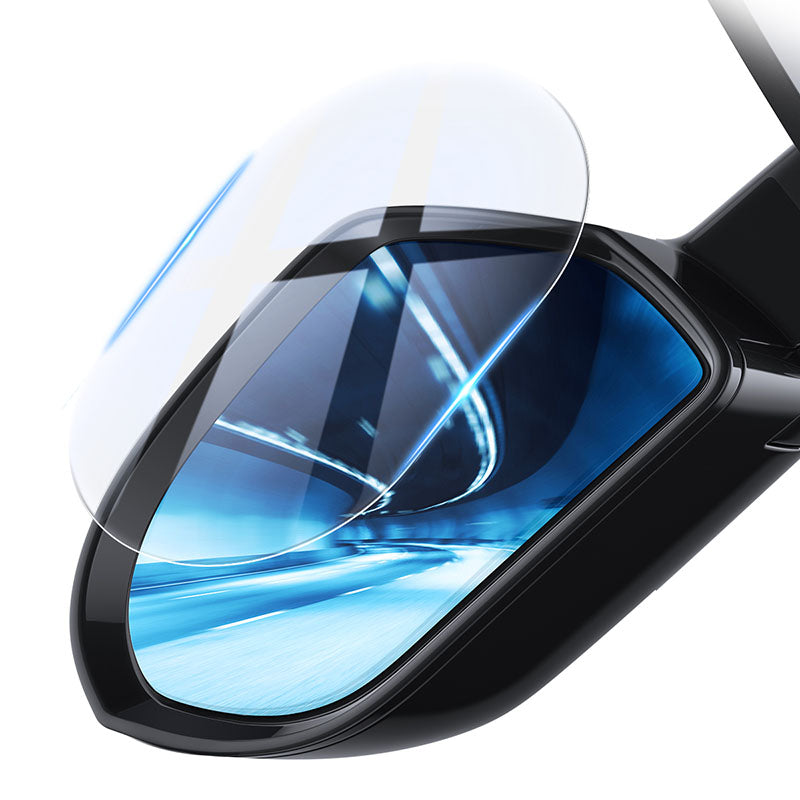 Baseus Film Imperméable Pour Rétroviseur De Voiture 0.15mm Transparent / Ovale 2 Piéces