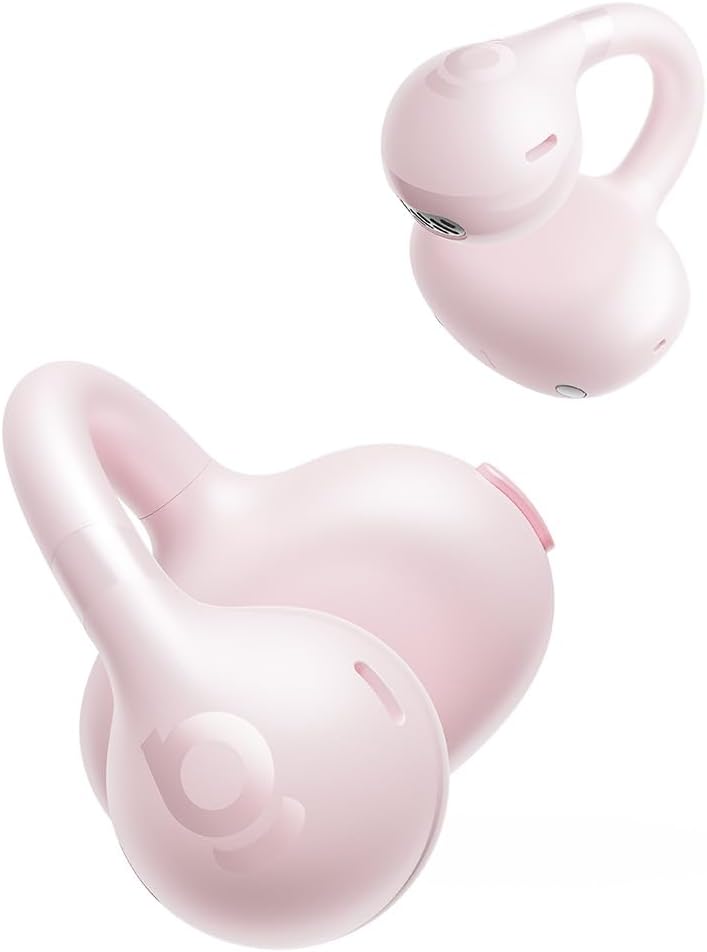 Baseus BC1 Écouteurs à Oreille Ouverte, Clip Oreilles, Son Impressionnant, Basses adaptatives, Bluetooth 6.0, réduction de Bruit en Appel, IP55, 38h