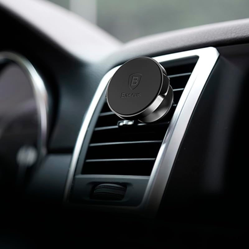 Baseus Small Ears SUER-A01 Support magnétique pour téléphone Portable (pour Ventilation de Voiture) Noir