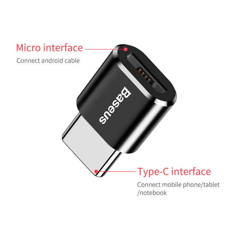 Baseus Adaptateur De Type-C Vers Micro interface – CAMOTG-01