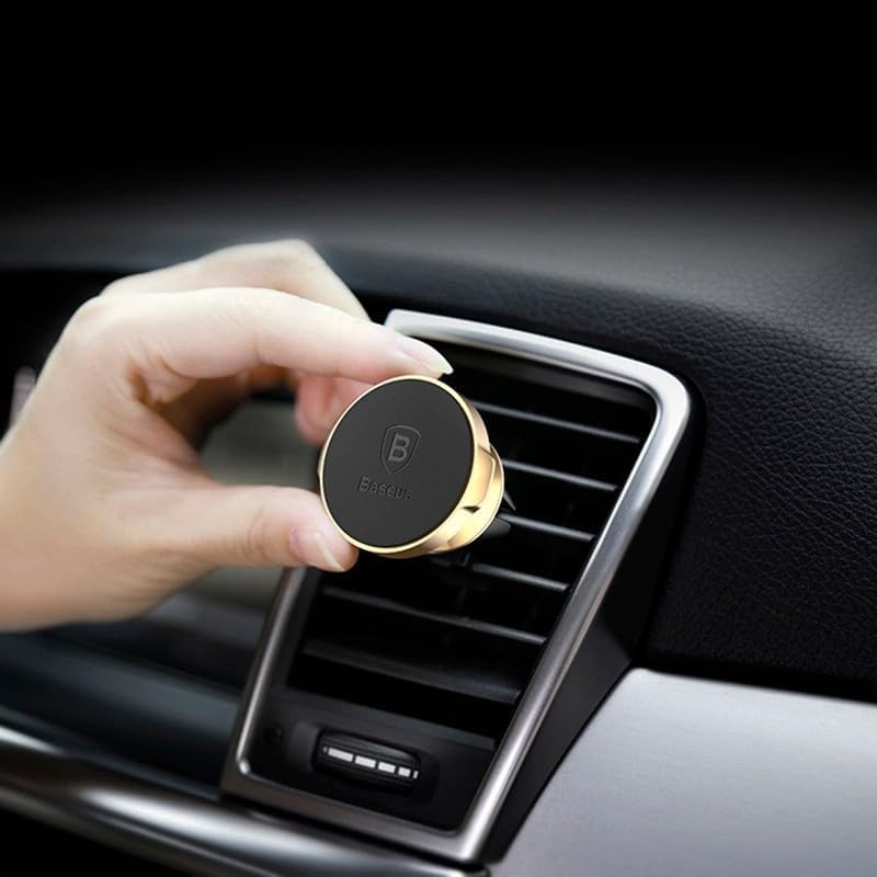 Baseus Small Ears SUER-A01 Support magnétique pour téléphone Portable (pour Ventilation de Voiture) Noir