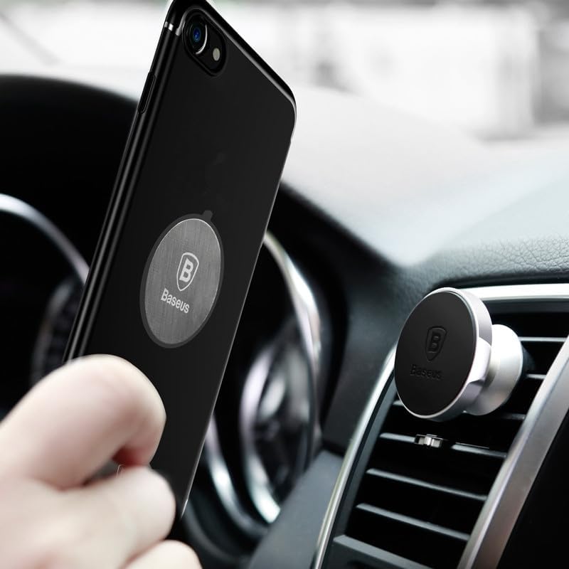Baseus Small Ears SUER-A01 Support magnétique pour téléphone Portable (pour Ventilation de Voiture) Noir