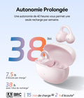 Baseus BC1 Écouteurs à Oreille Ouverte, Clip Oreilles, Son Impressionnant, Basses adaptatives, Bluetooth 6.0, réduction de Bruit en Appel, IP55, 38h