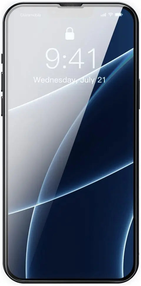 Protection d'écran intégrale Baseus 0,3 mm (FG TG) (2 pièces + cadre d'installation) pour iPhone 13 Mini Noir (SGQP010001)