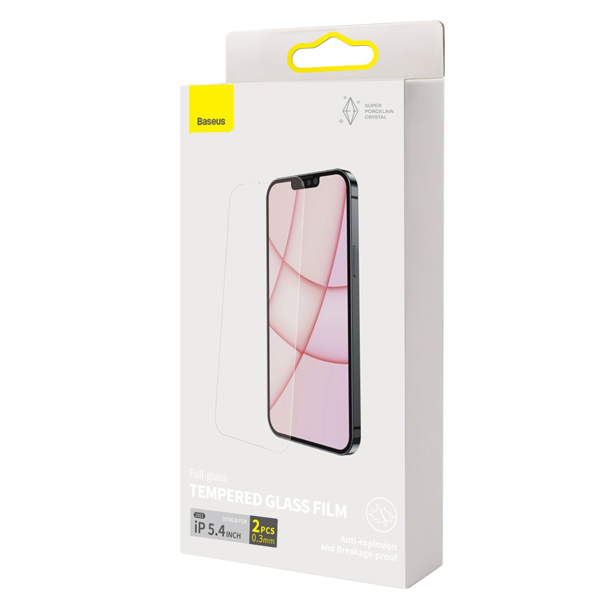 Antichoc Film de protection en verre cristal de porcelaine pour iPhone 13/13 Pro