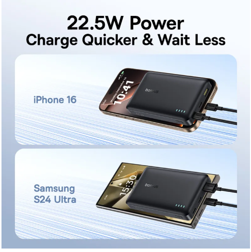 Batterie externe Baseus Enerfill FP21 à charge rapide 10 000 mAh 22,5 W