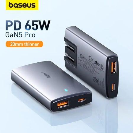 chargeur-baseus-gan5-65w-usb-c-usb-a-abidjan