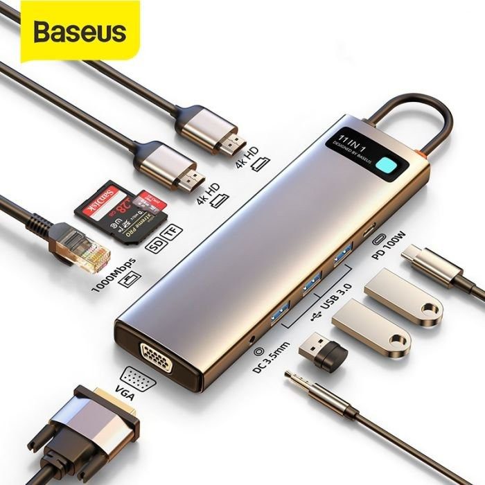 baseus-hub-11-ports-usb-c-metal-gleam-abidjan