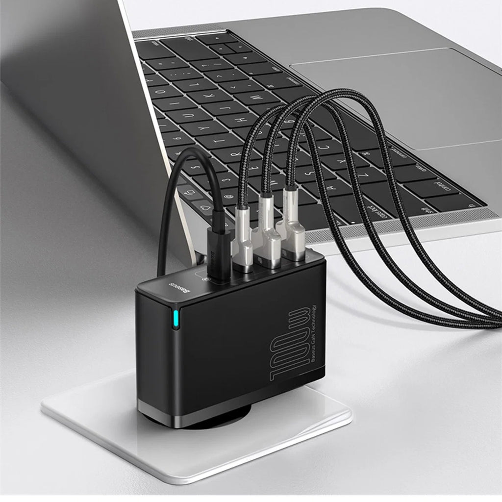Chargeur rapide Baseus GaN2 Pro 100W – 4 ports USB-C + USB-A CCGAN2P-L01