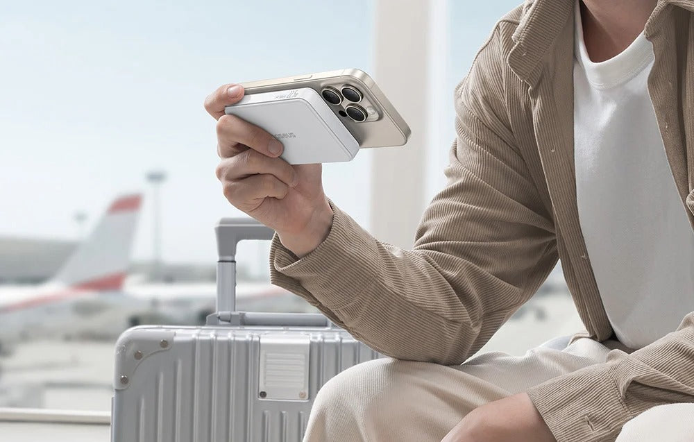 Batterie externe Baseus Airpow II 10 000 mAh avec Qi2 et MagSafe 22,5 W BLANC