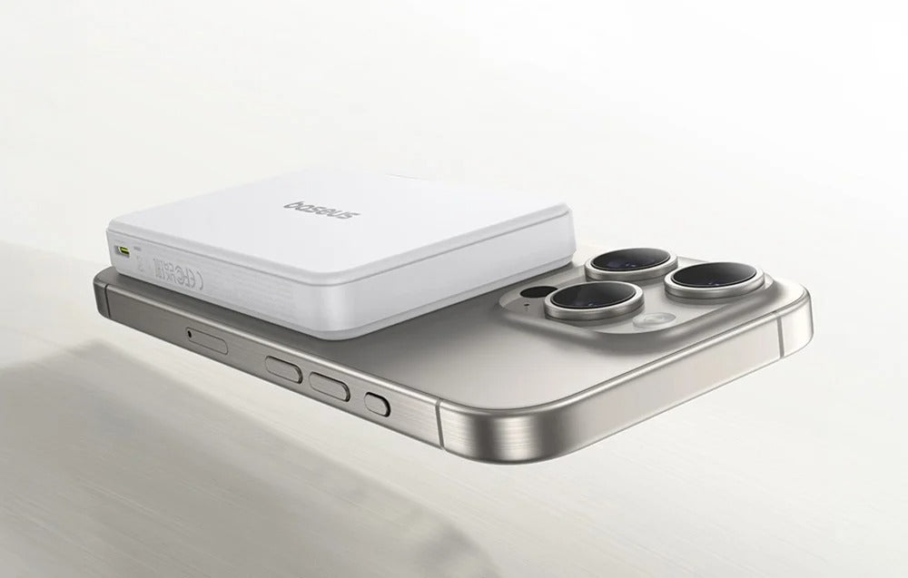 Batterie externe Baseus Airpow II 10 000 mAh avec Qi2 et MagSafe 22,5 W BLANC