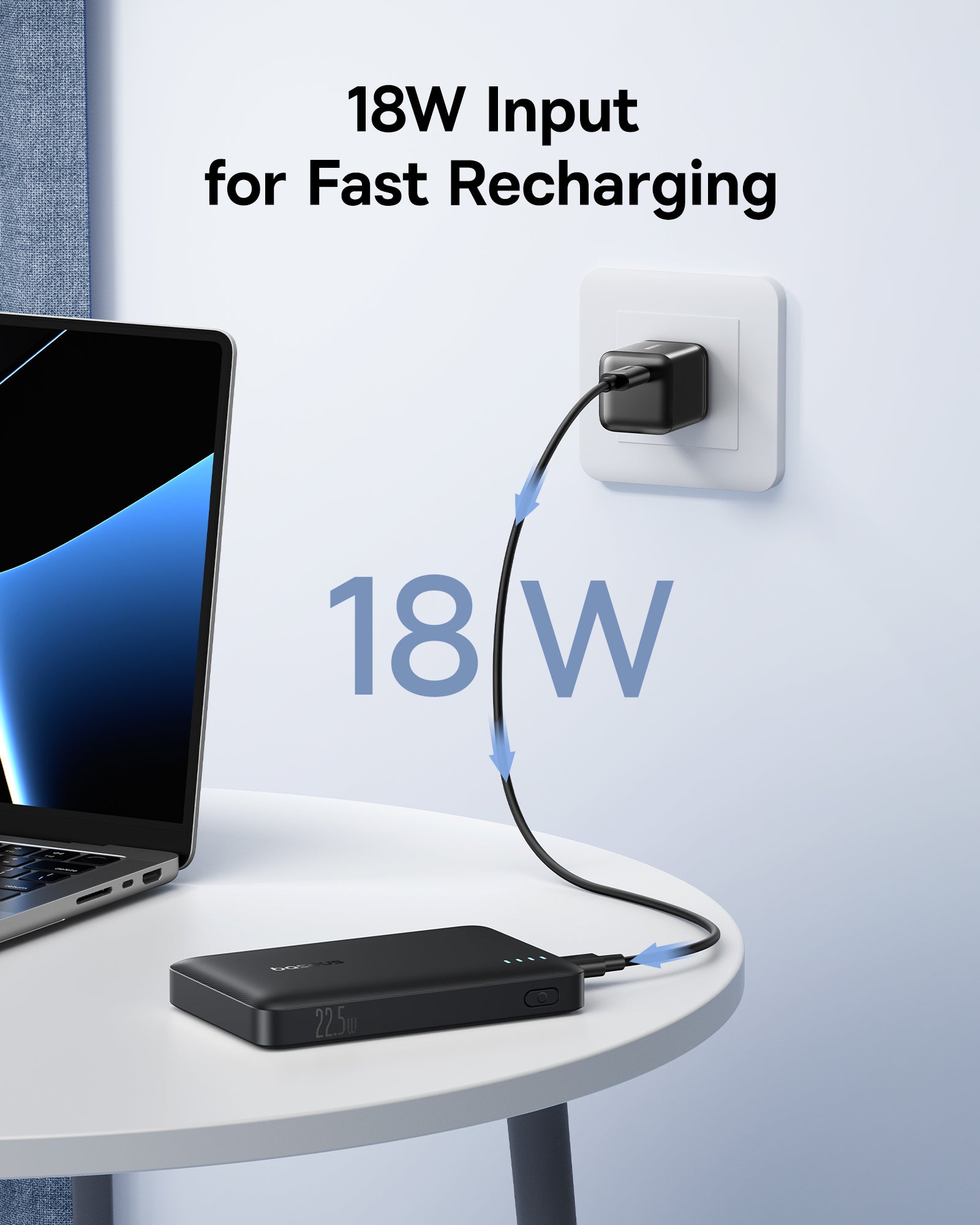 Batterie externe Baseus Enerfill FP21 à charge rapide 10 000 mAh 22,5 W