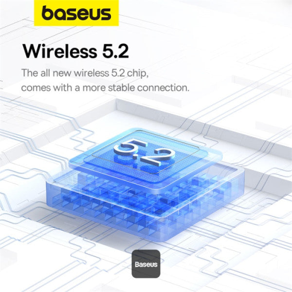 Écouteurs sans fil tour de cou Baseus Bowie P1 - 30 h d'autonomie, Bluetooth V5.2, embouts magnétiques intra-auriculaires, étanches IPX5 - Noir