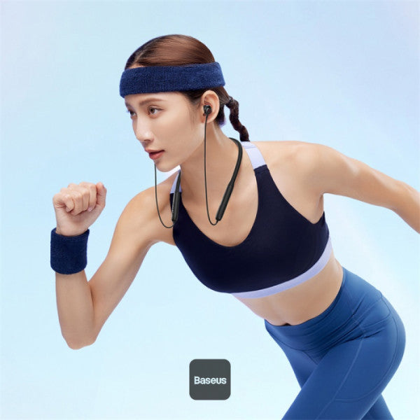 Écouteurs sans fil tour de cou Baseus Bowie P1 - 30 h d'autonomie, Bluetooth V5.2, embouts magnétiques intra-auriculaires, étanches IPX5 - Noir